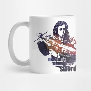 Newton's flaming laser sword Mug